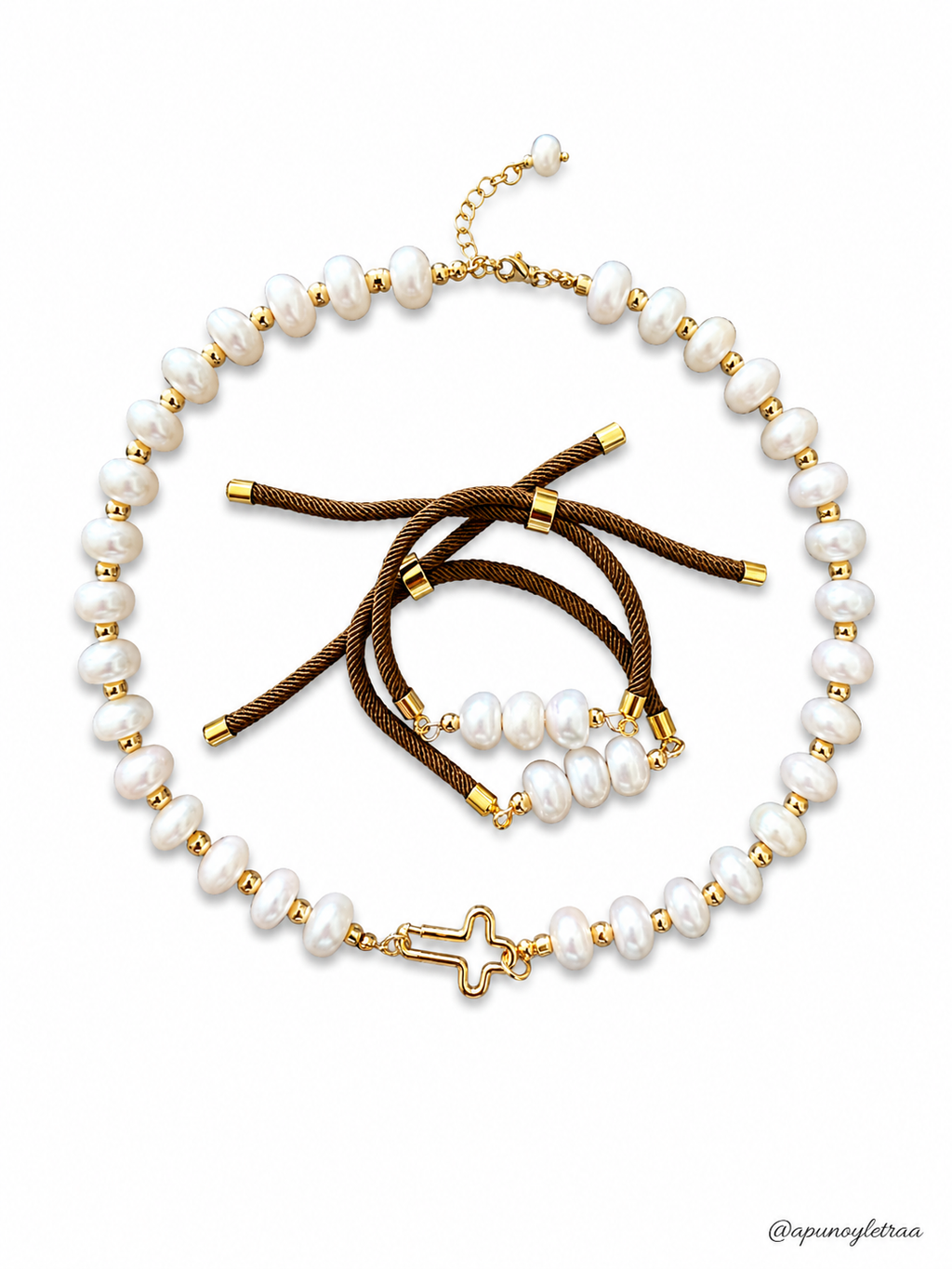 Collar set de perlas de agua dulce